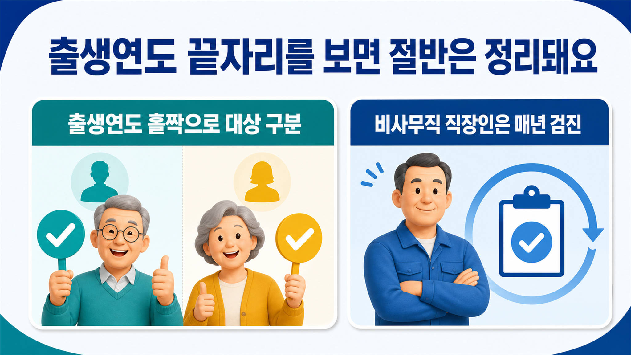 건강검진 대상자 조회, 공단에서 확인하는 순서