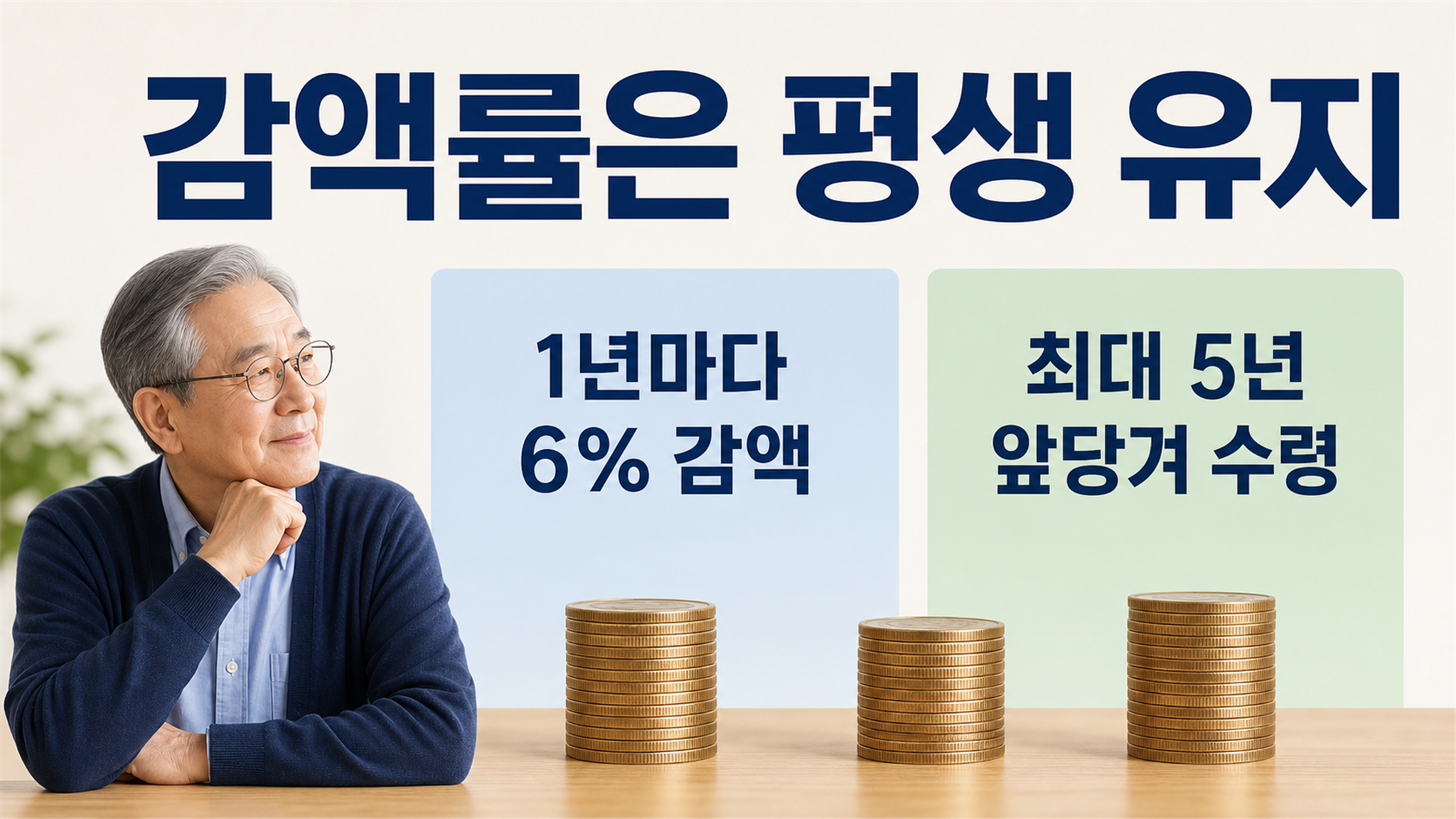 국민연금 조기수령, 감액률과 누적 수령액 비교 방법