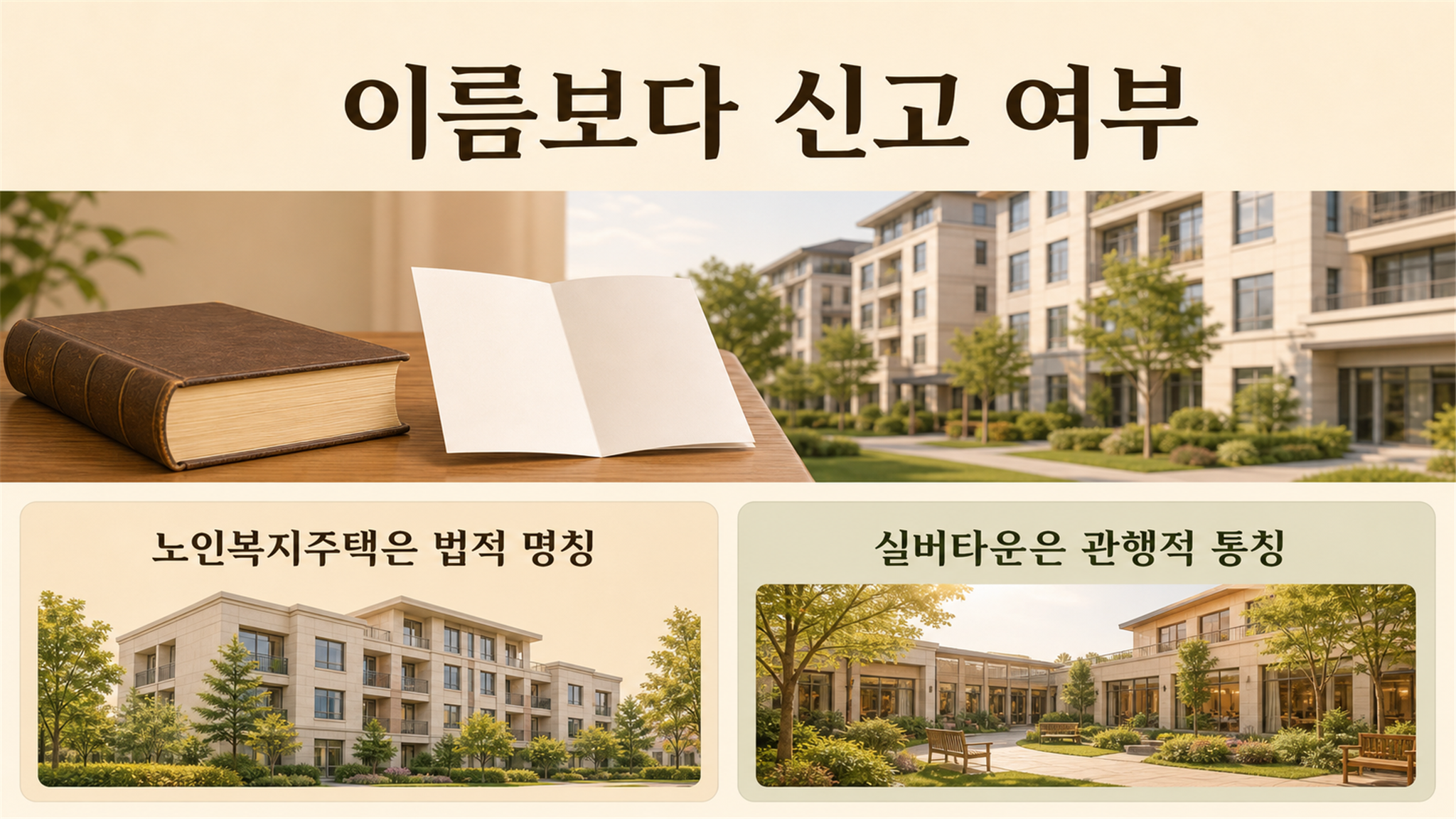 노인복지주택과 실버타운 차이, 입주 조건과 비용 비교