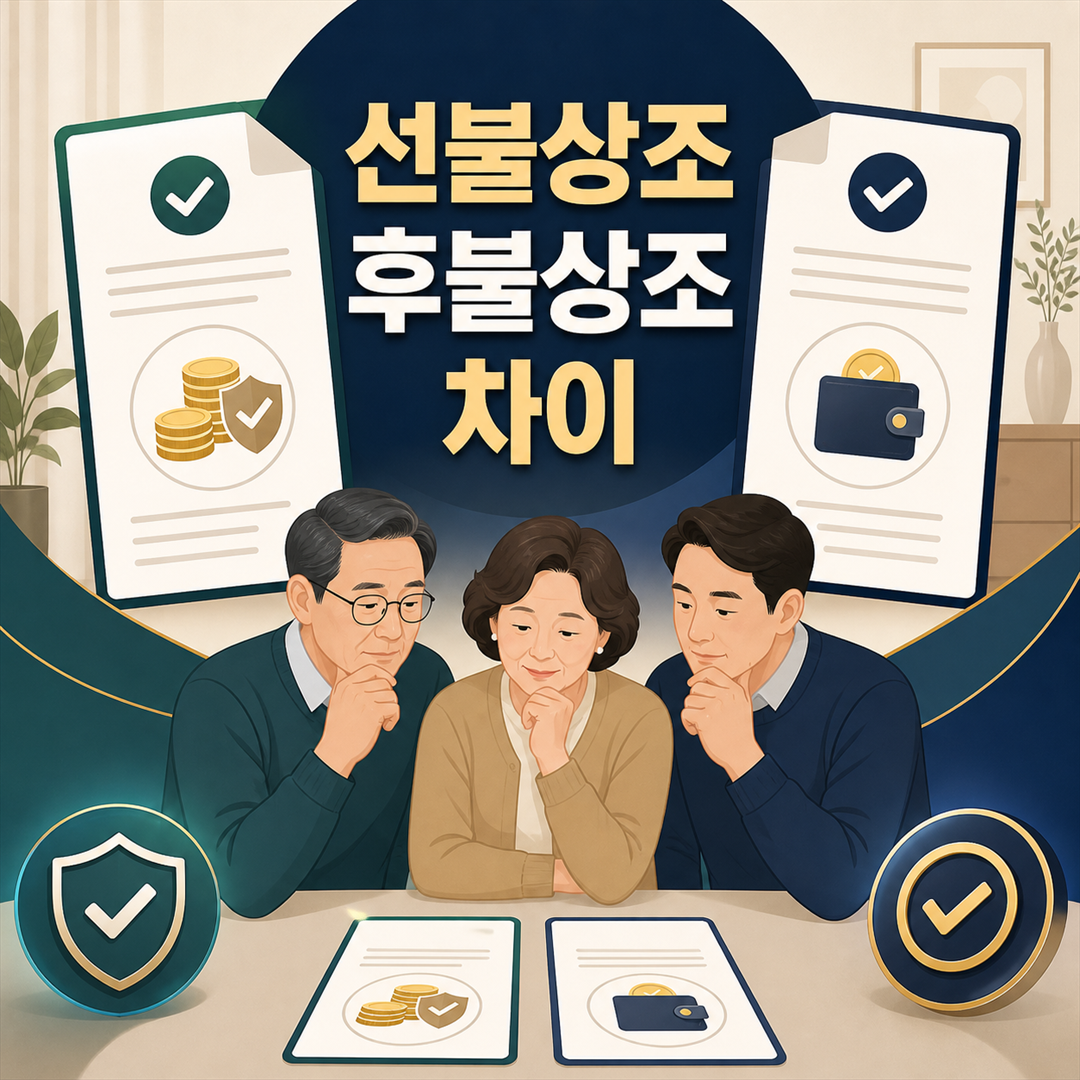 선불상조와 후불상조 차이, 계약·납부 방식별 선택 기준