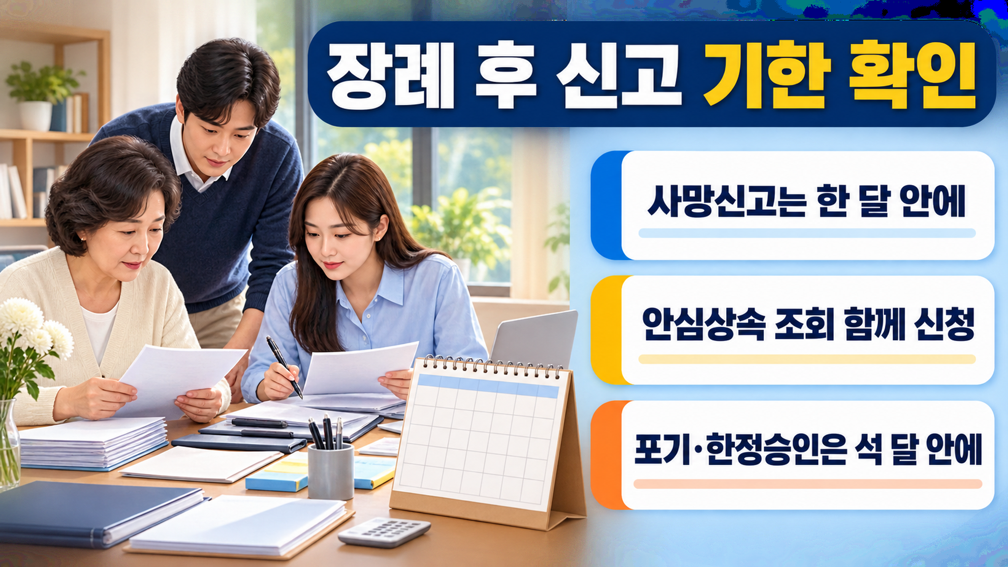 요양원에서 사망했을 때, 확인·이송·장례 준비 순서