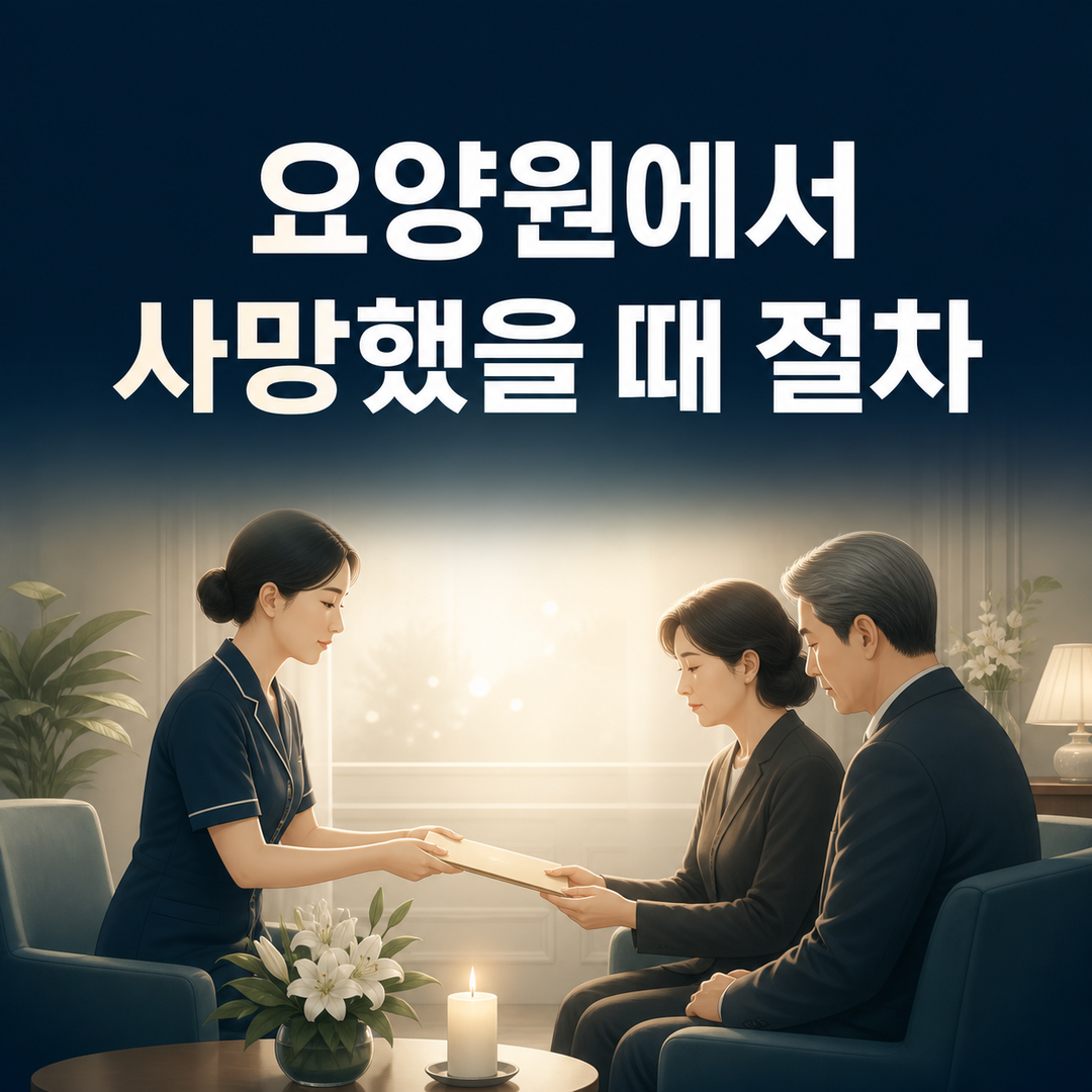요양원에서 사망했을 때, 확인·이송·장례 준비 순서