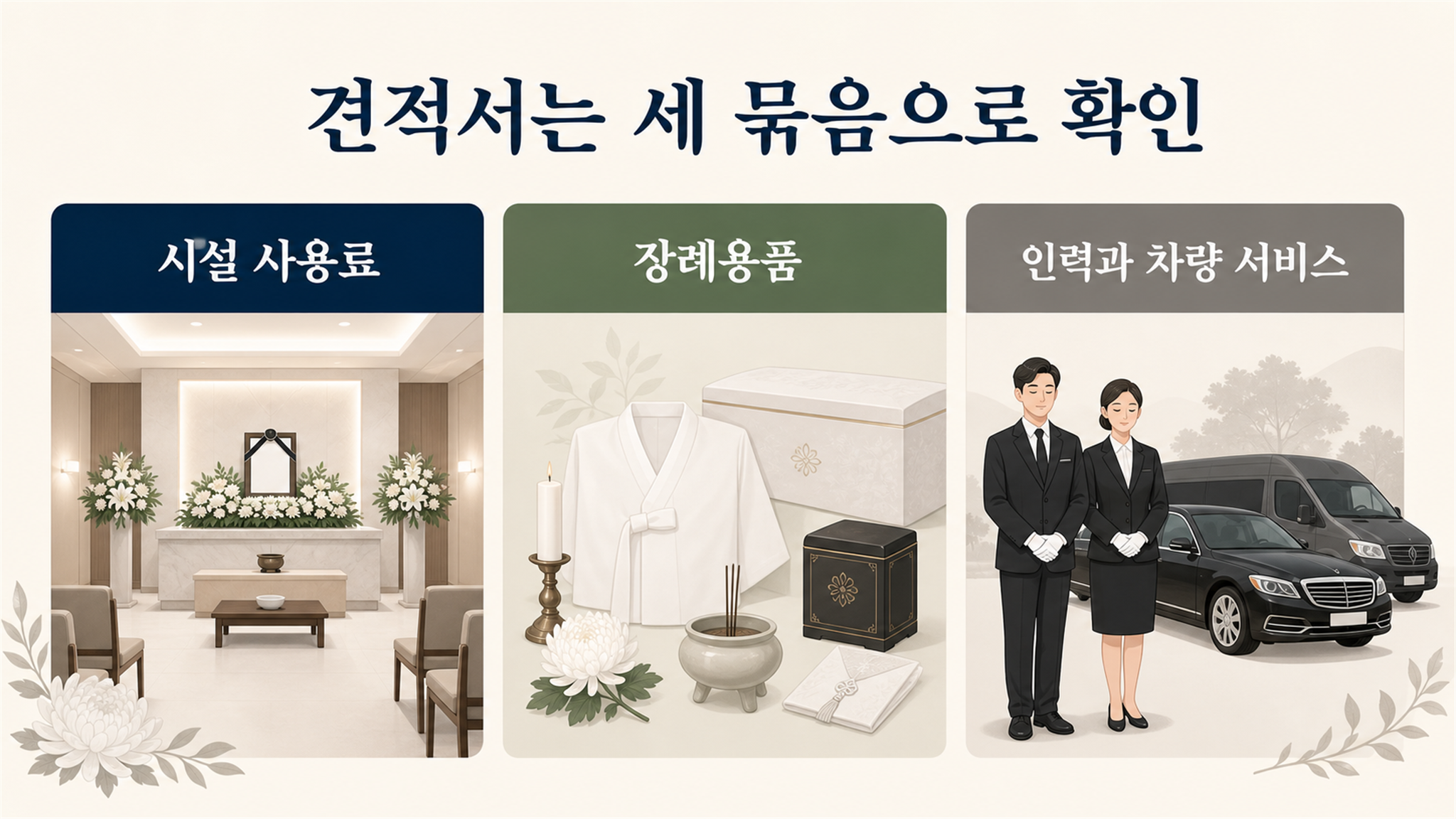 장례비용 평균보다 먼저 볼 항목별 견적과 추가 비용
