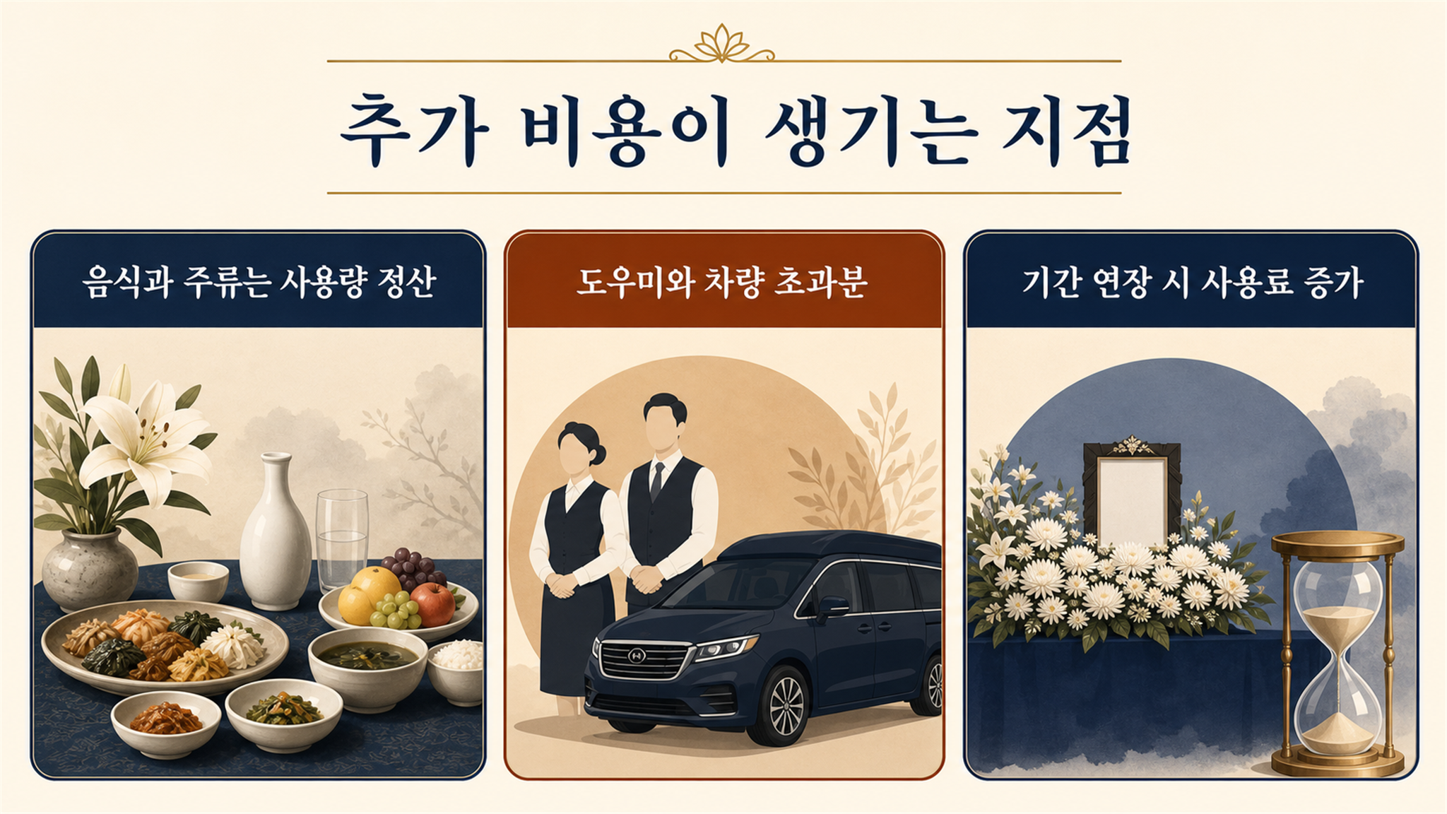 장례비용 평균보다 먼저 볼 항목별 견적과 추가 비용