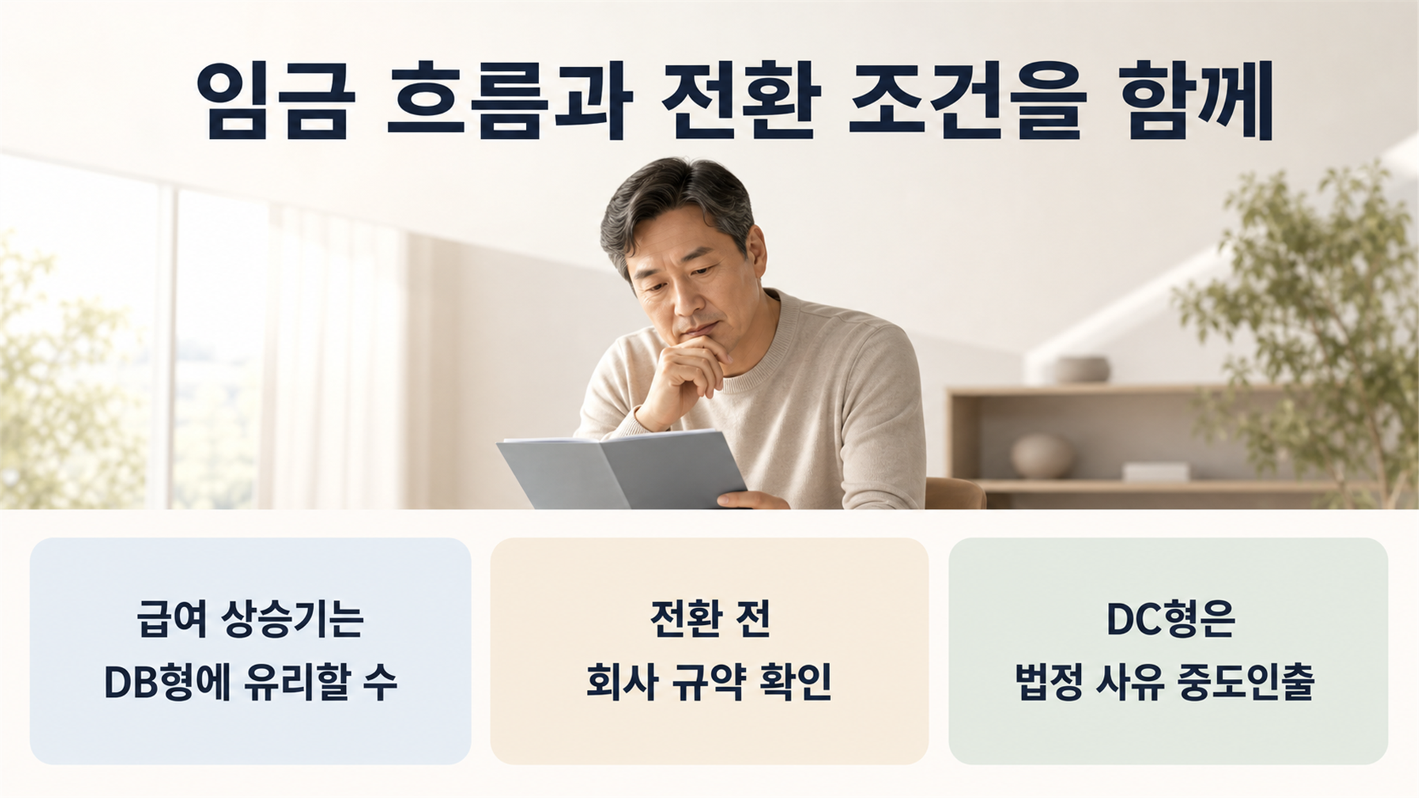 퇴직연금 DB형과 DC형 차이, 운용 책임과 수령 기준