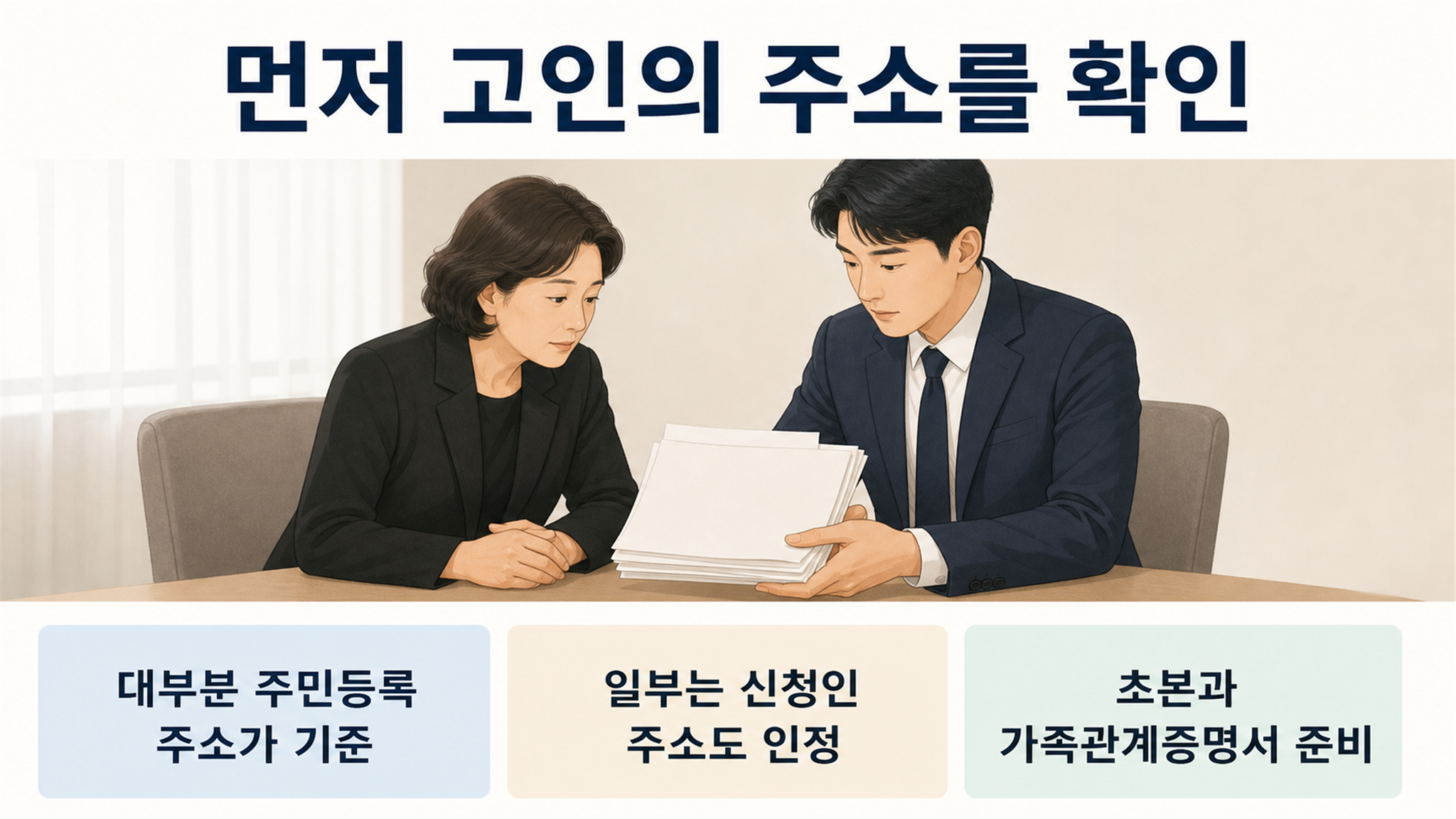 화장장 관내 기준, 주소와 사망지 적용 여부 확인하기