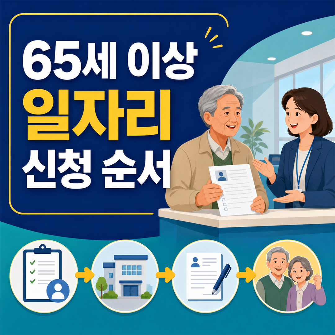 65세 이상 일자리 신청, 유형별 자격과 접수 경로